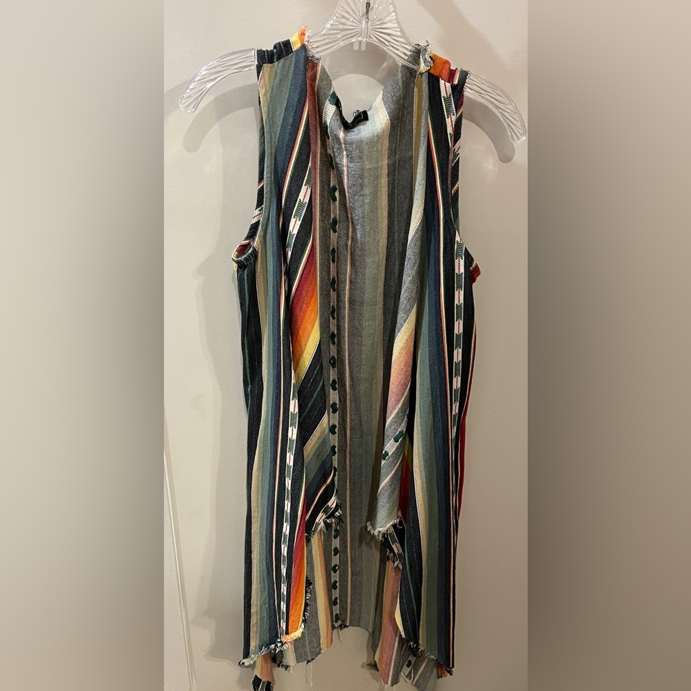 Western/Bohemian long vest size Medium